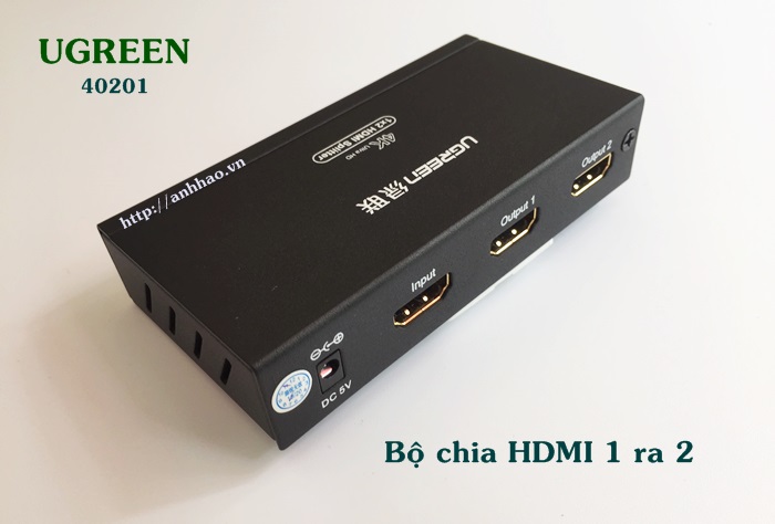 Bộ chia HDMI 1 ra 2 Ugreen 40201 chính hãng